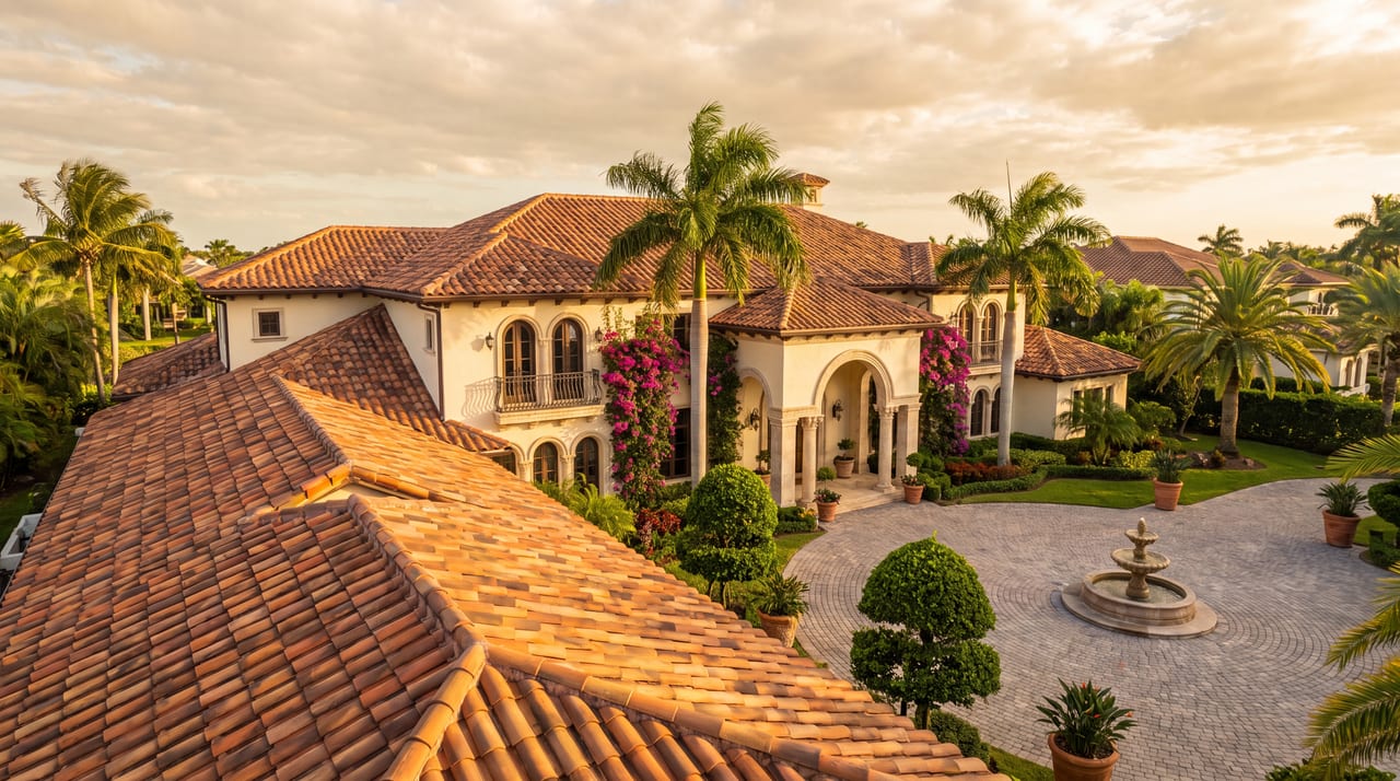 Tile & Terracotta roof installed by Exotic Exteriors
